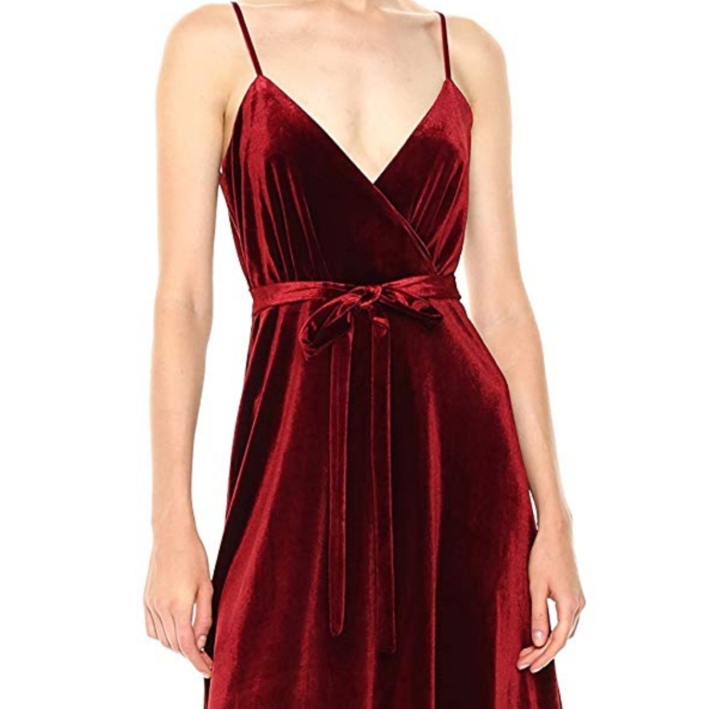 Ali & Jay Red Velvet Dress